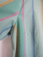 1990’s EURO Pastel Stripe Short Sleeve Shirt／46