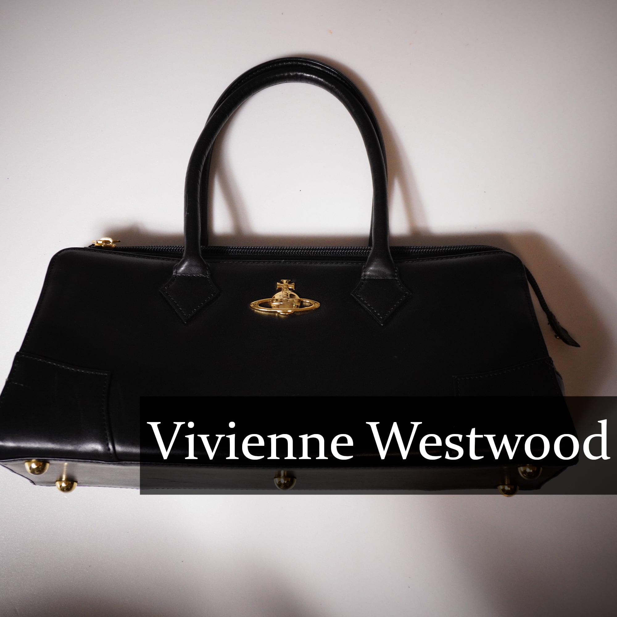 希少VivienneWestwood ゴールドオーブロゴ ハンドバッグ 廃盤 Vivienne Westwood】ヴィヴィアンウエストウッド ゴールドオーブ