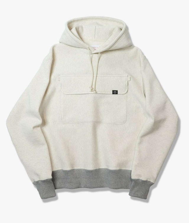 SHAKUHUNTER CHEST POCKET HOODIE 【OM/GRAY】