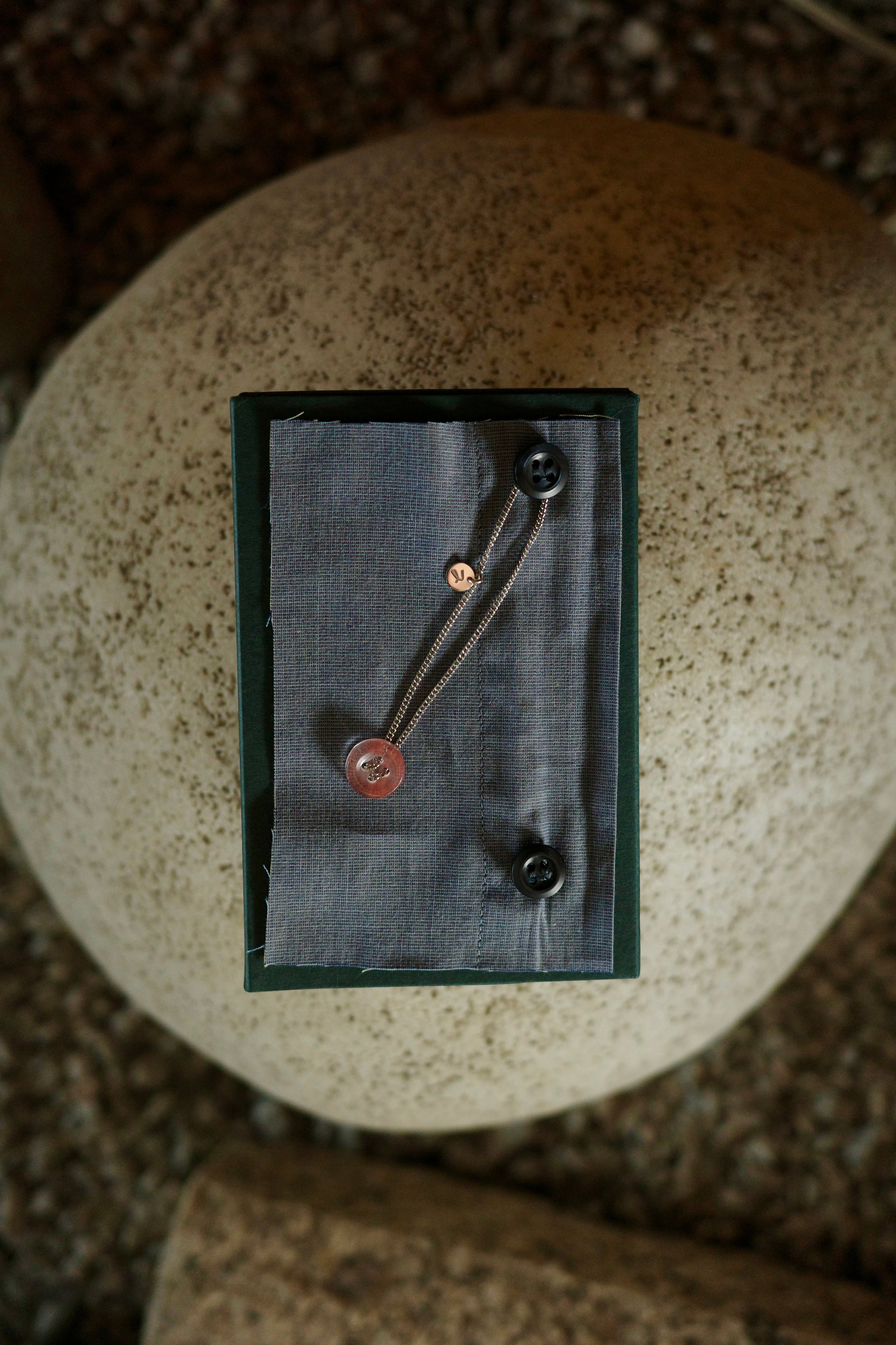 AXEP【PENDANT EASE Small Gemstone -Silver-/ Cherry Quarz】