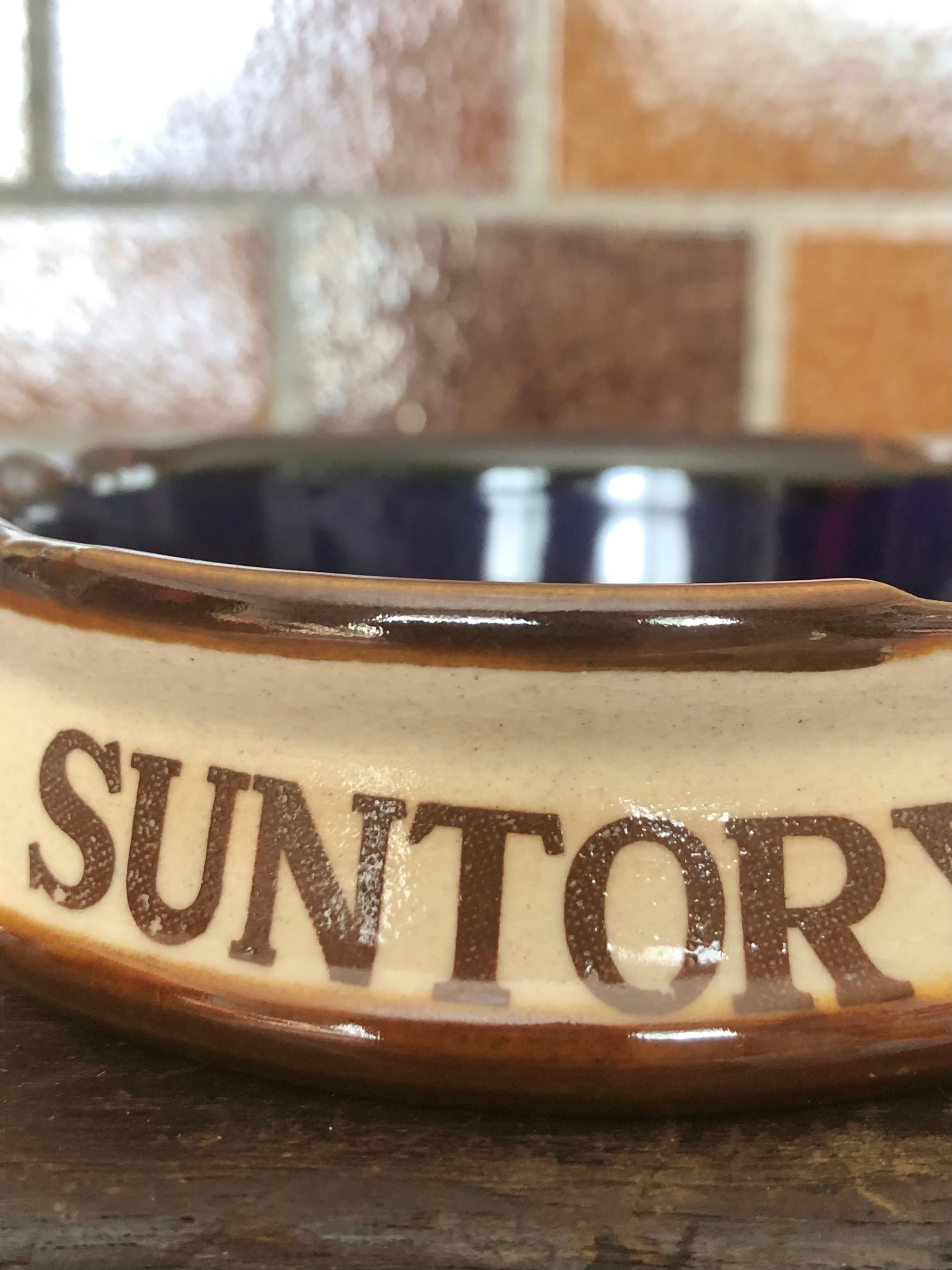 特価商品 SUNTORY WHISKY サントリーウィスキー 陶製 灰皿 レトロ