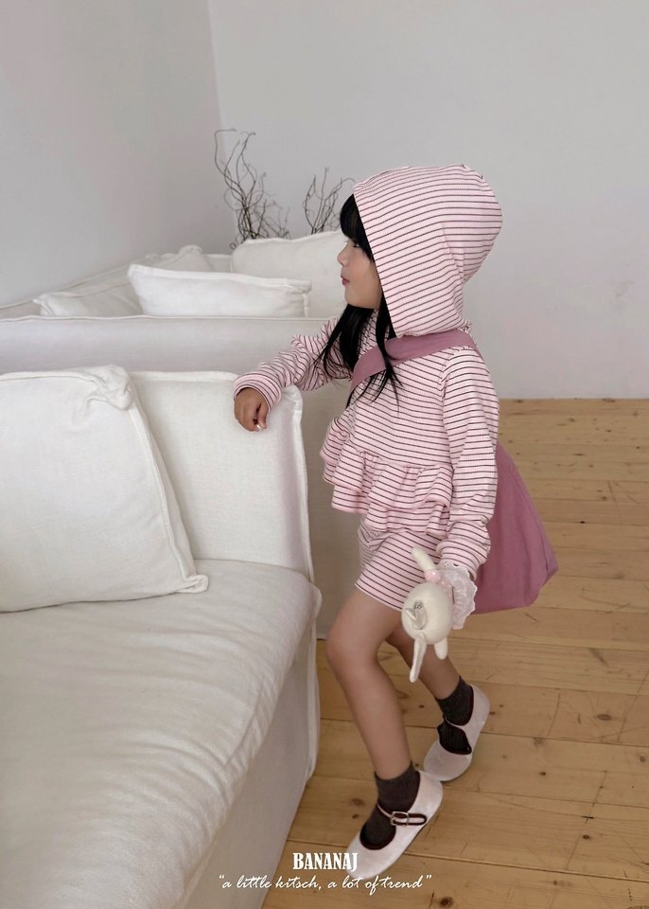韓国子供服 / BANANA J / 26Autumn / アイノ フードパーカー / 秋服 / キッズ *XS~JS*