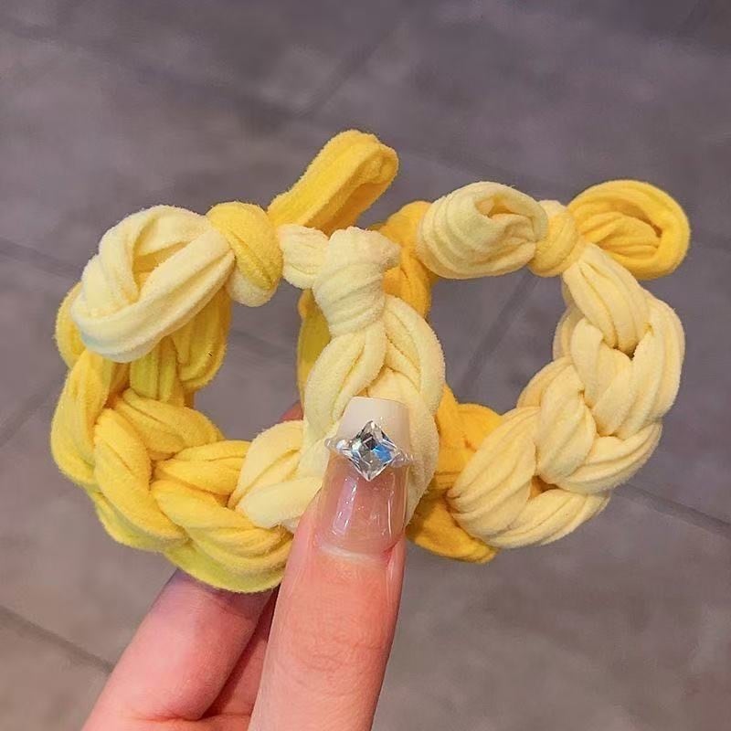 ☆送料無料☆キッズ ヘアゴム カラフル 編み込み ハイポニーテール 髪