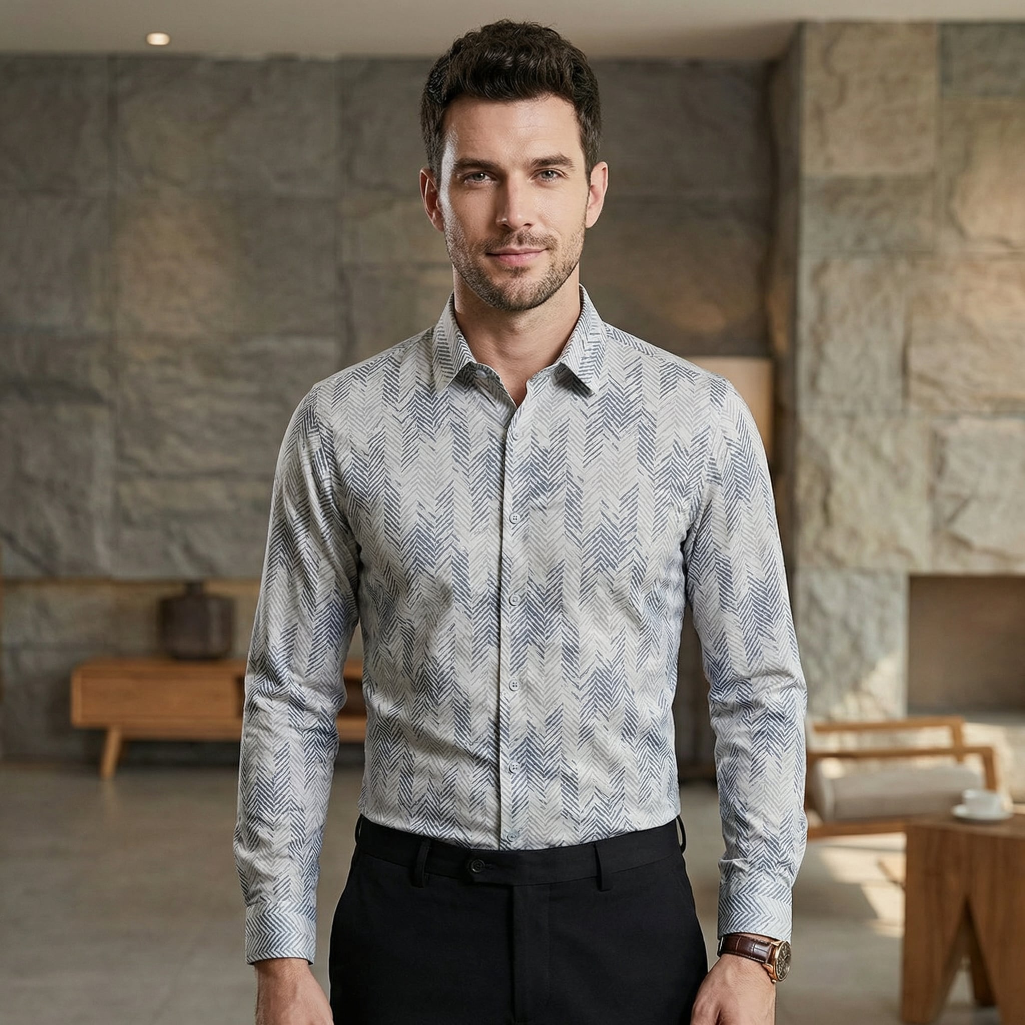 ファッショナブルシャツ(3color) M0347