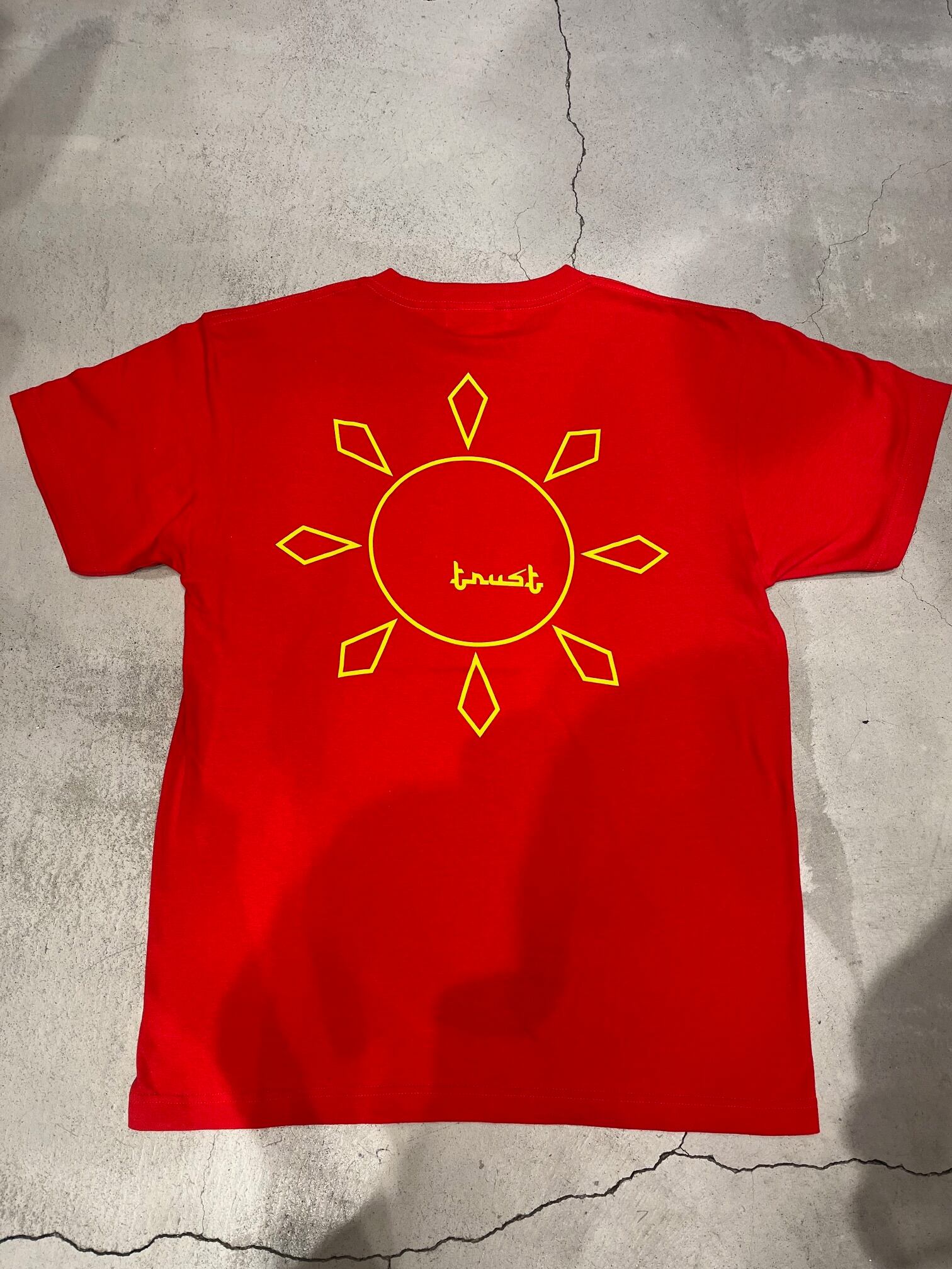 【レッド】original SUN LOGO TEE