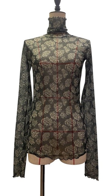 25AW】FUMIE TANAKA フミエタナカ / flower mesh high neck | TRENT online