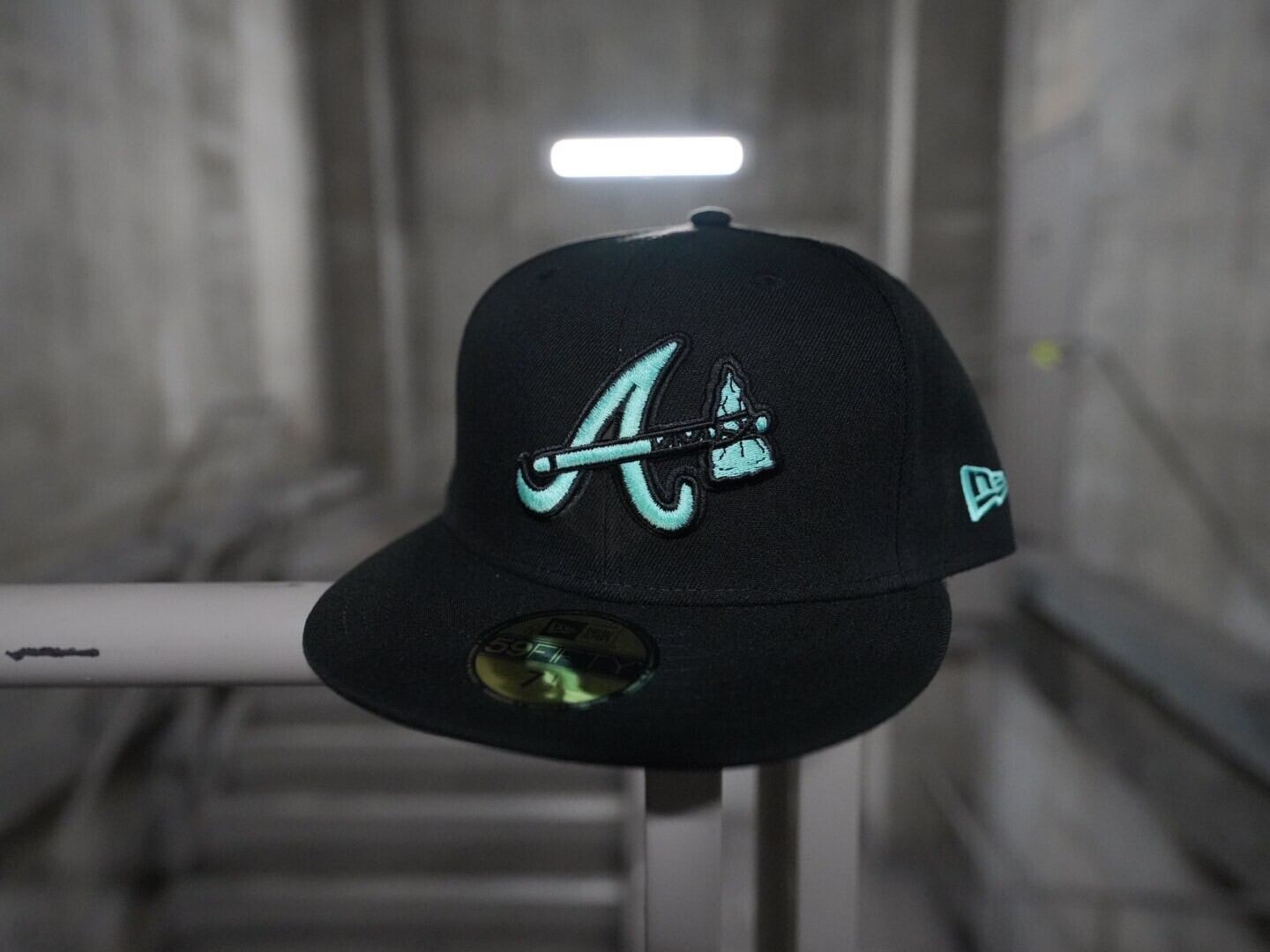 NEW ERA 59FIFTY/5950 アトランタ・ブレーブスBLACK SEAGLASS 