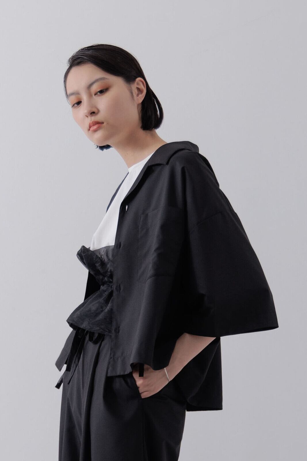 イージーケアクロップドシャツ | Doux robe