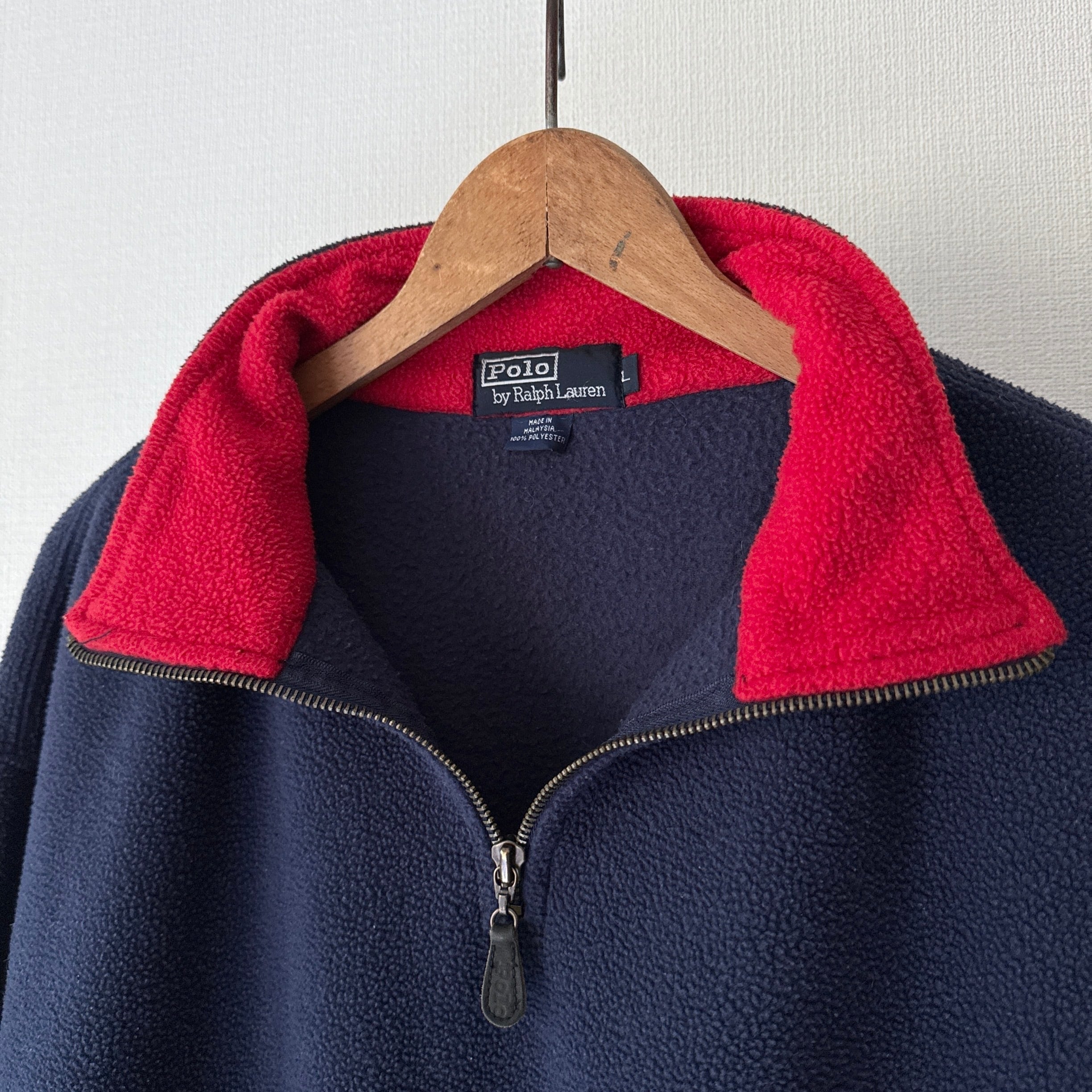 90's Polo by Ralph Lauren ハーフジップ　フリース 90's Polo by Ralph Lauren Half Zip Fleece Pullover ポロ ラルフ