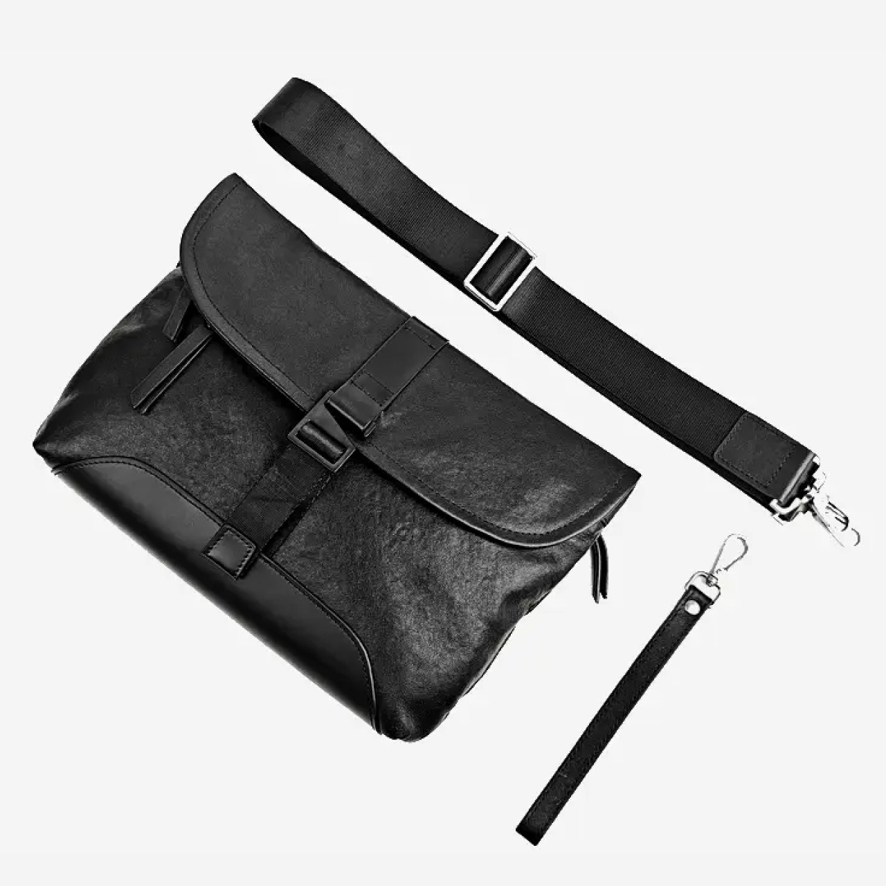 BASIC AGAIN] ショルダーバッグ メンズ 本革 レザー サコッシュ 