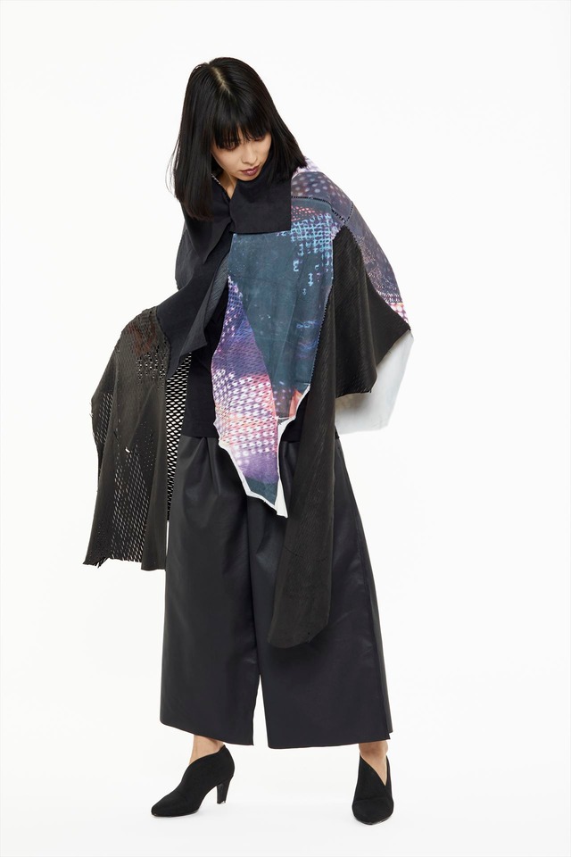 HYBRID PONCHO 57870445【one of a kind 1点モノ】［FREE SHIPPING］