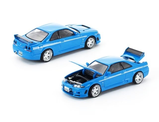 POP RACE x Enigma 1/64 SKYLINE GTR R33 NISMO 400R CHAMPIONSHIP BLUE 1/64 スカイライン GTR R33 NISMO 400R チャンピオンシップブルー