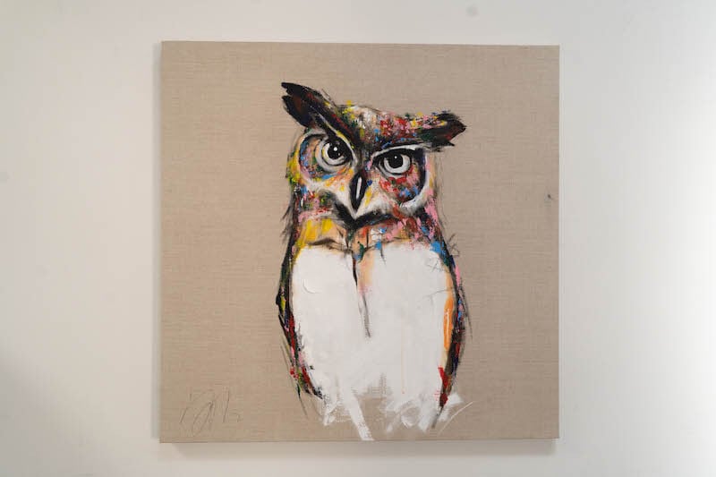 フクロウの絵 owl / フクロウ / 梟の現代アート作品 絵画販売 | TOMOYA OFFICIAL