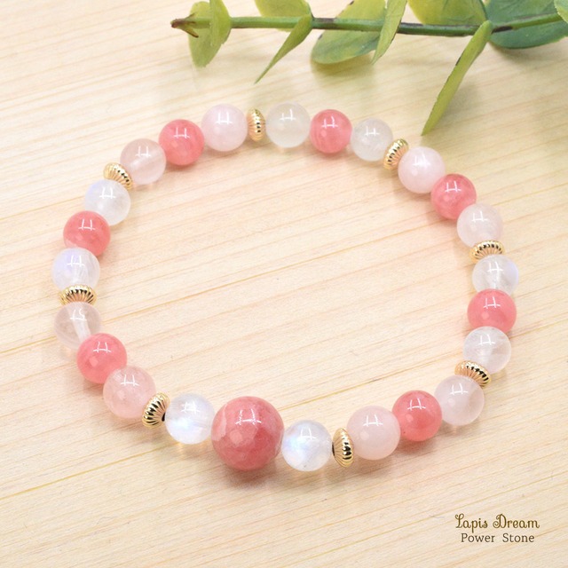 穏やかな気持ちになって、恋愛を実らせるお守り | インカローズのパワーストーン ブレスレット