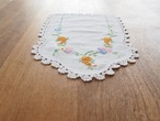 花刺繍　小さなマット（シミあり） 画像7