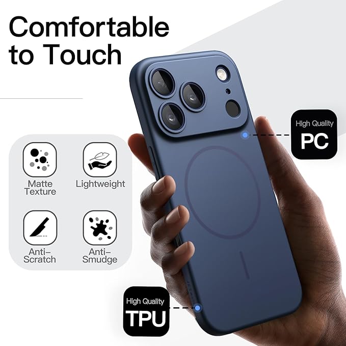 JETech iPhone 17 Pro Max 6.9インチ用 マグネットスリムケース