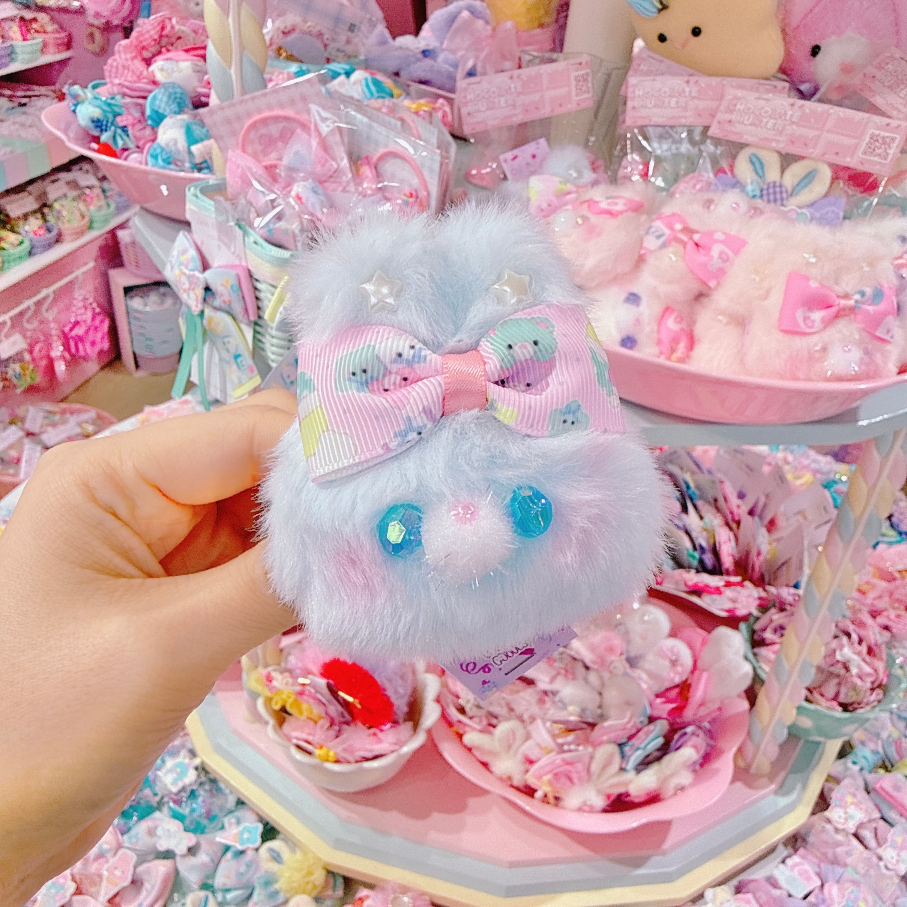 【A4】103-15うさっころヘアゴム