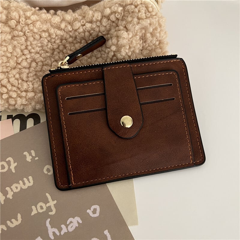 SALE♡ミニ 財布 カード コイン ケース 韓国 黒 ロゴ シンプル おしゃれ 通販