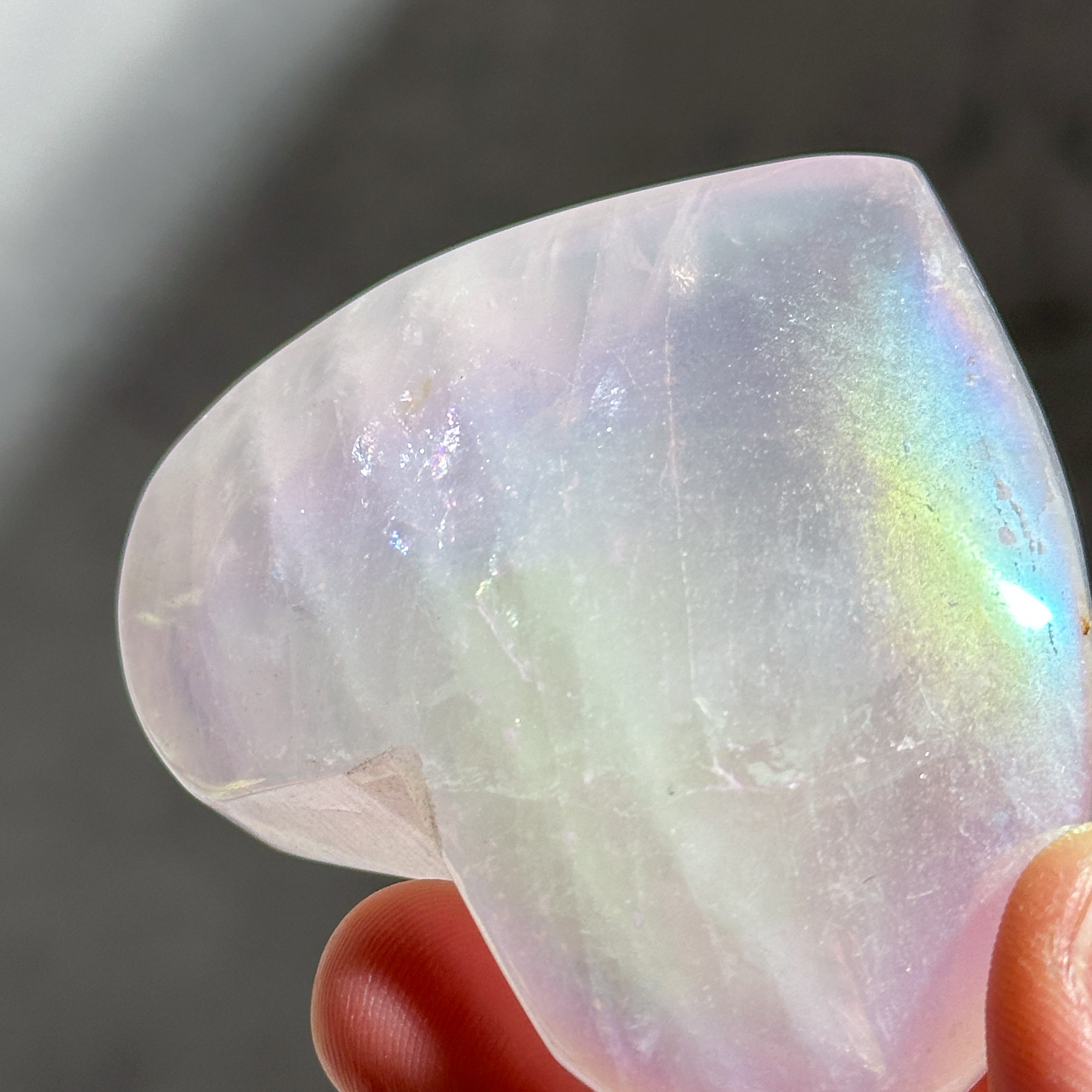 ♡エンジェルオーラローズクォーツ ハート32♡ Angel Aura Rose Quartz