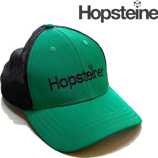 1点物◇HOPSTEINER黒緑ツートン帽子USA企業メッシュキャップ古着メンズ