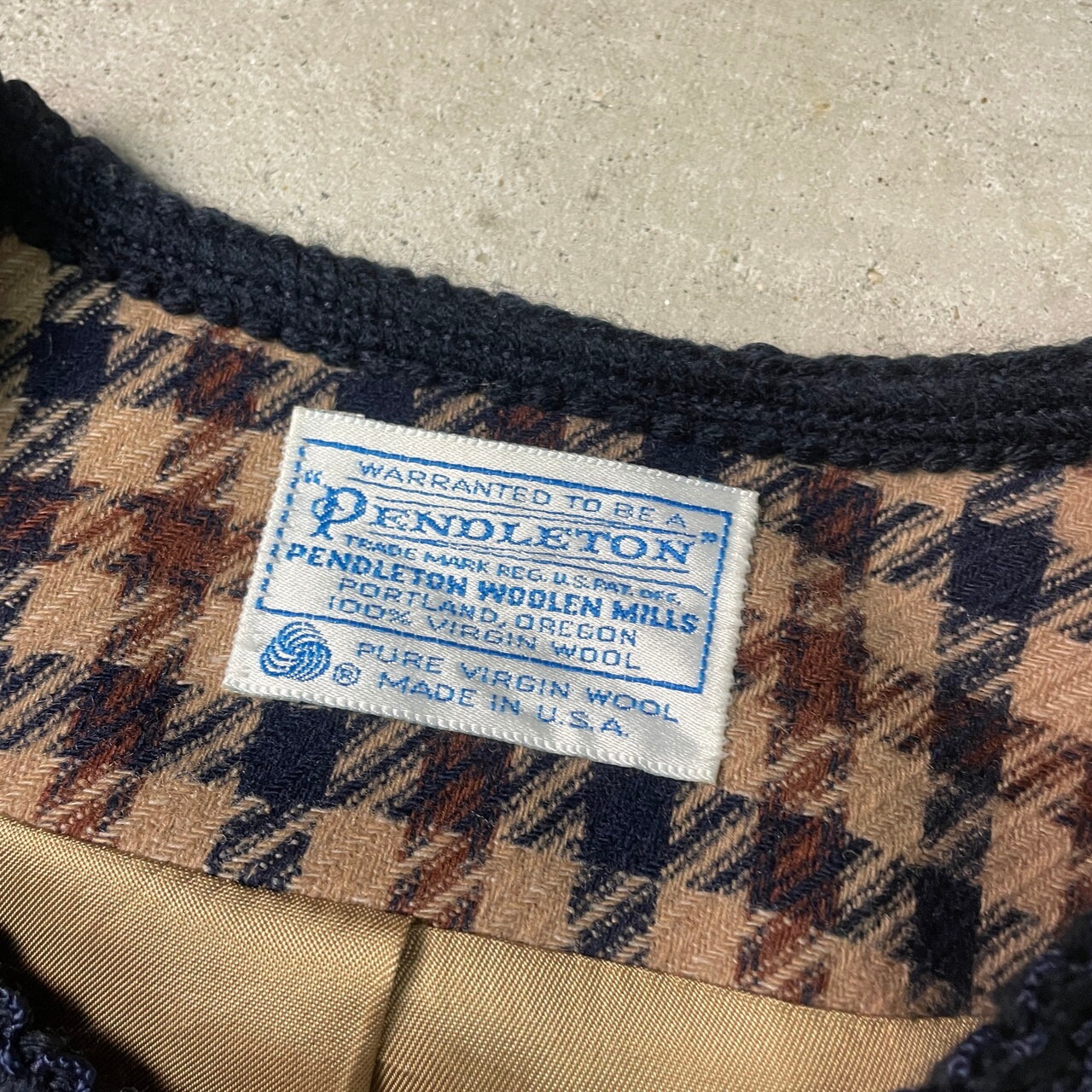 70〜80年代 USA製 PENDLETON ペンドルトン ウール テーラード 