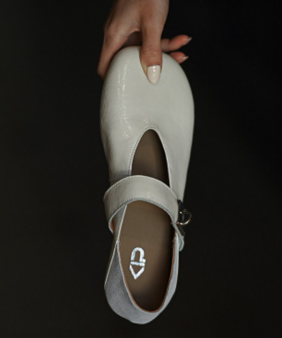 レザーフラットシューズ【e-70400】