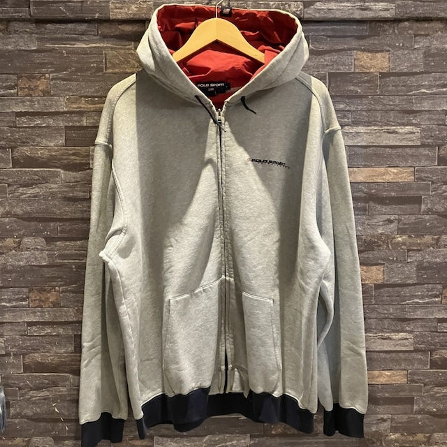 POLO SPORT 2TONE F/Z PARKA GREY 1990'S OLD