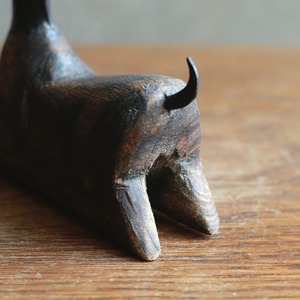 木製 鹿 オブジェ ヴィンテージ 置物｜静かな佇まいと木肌の質感が魅力の動物モチーフ 1