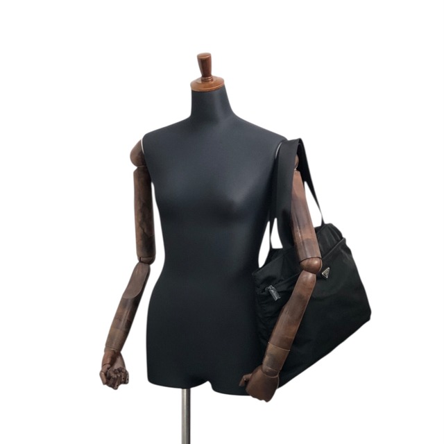 PRADA プラダ トートバッグ ブラック トライアングルロゴ ナイロン vintage ヴィンテージ オールド t7z4fj