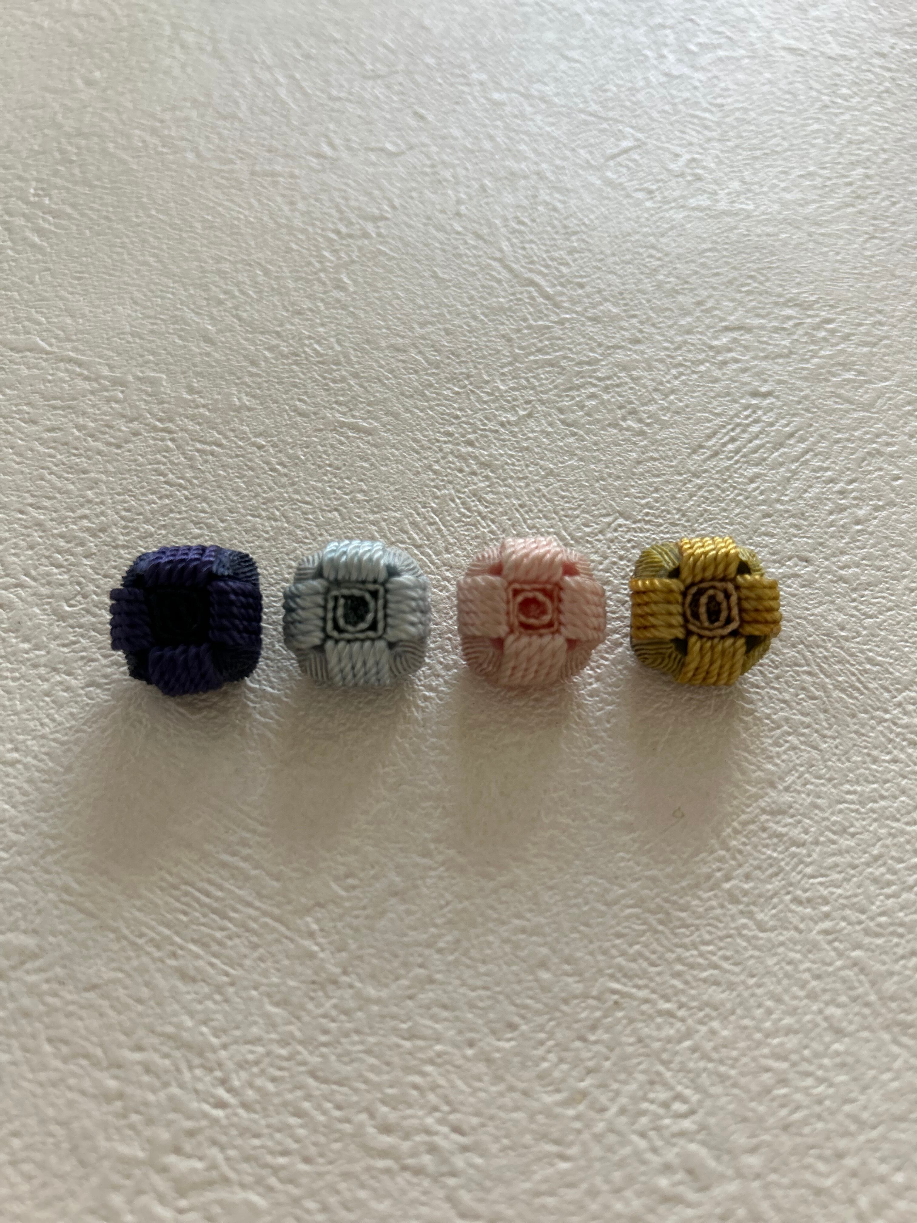 Japanese Vintage ボタン コードボタン 18mm ドーム型 デッドストック アクセサリーパーツ 装飾材