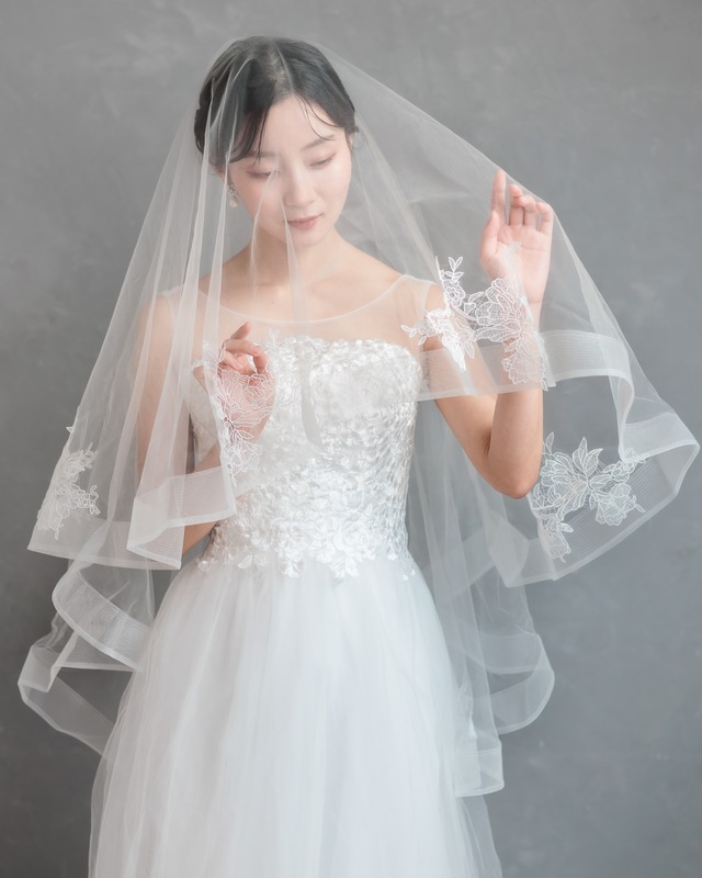フルールレースウェディングベール【VL2512-02】