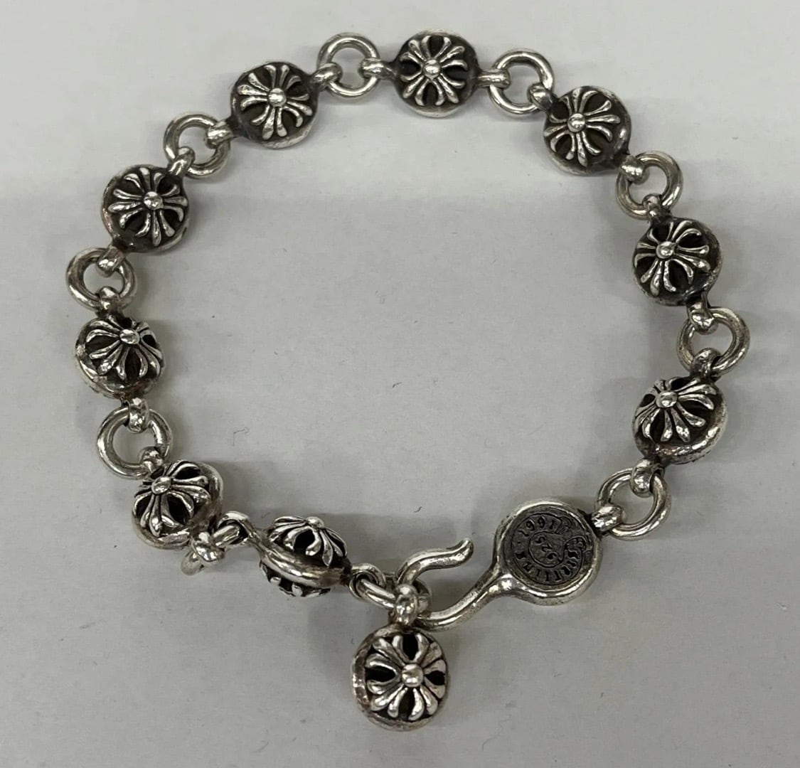 CHROME HEARTS クロムハーツ ブレスレット CHクロスボール ブレスレット No.2 BALL シルバー