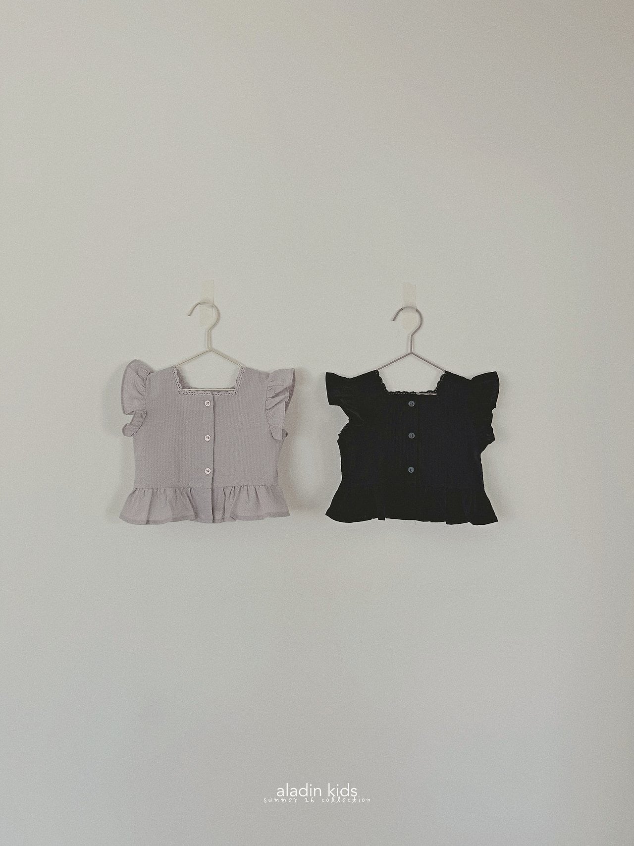 〘予約〙Aladin kids / Lace Square Blouse