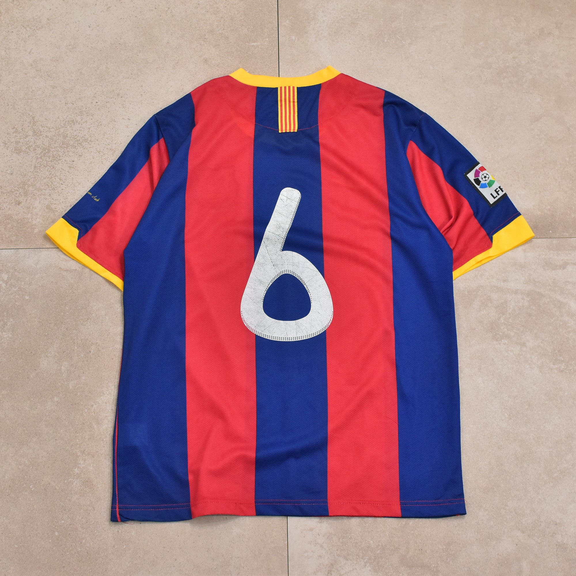 Nike FC Barcelona #6 football game shirt | 古着屋 grin days memory ...