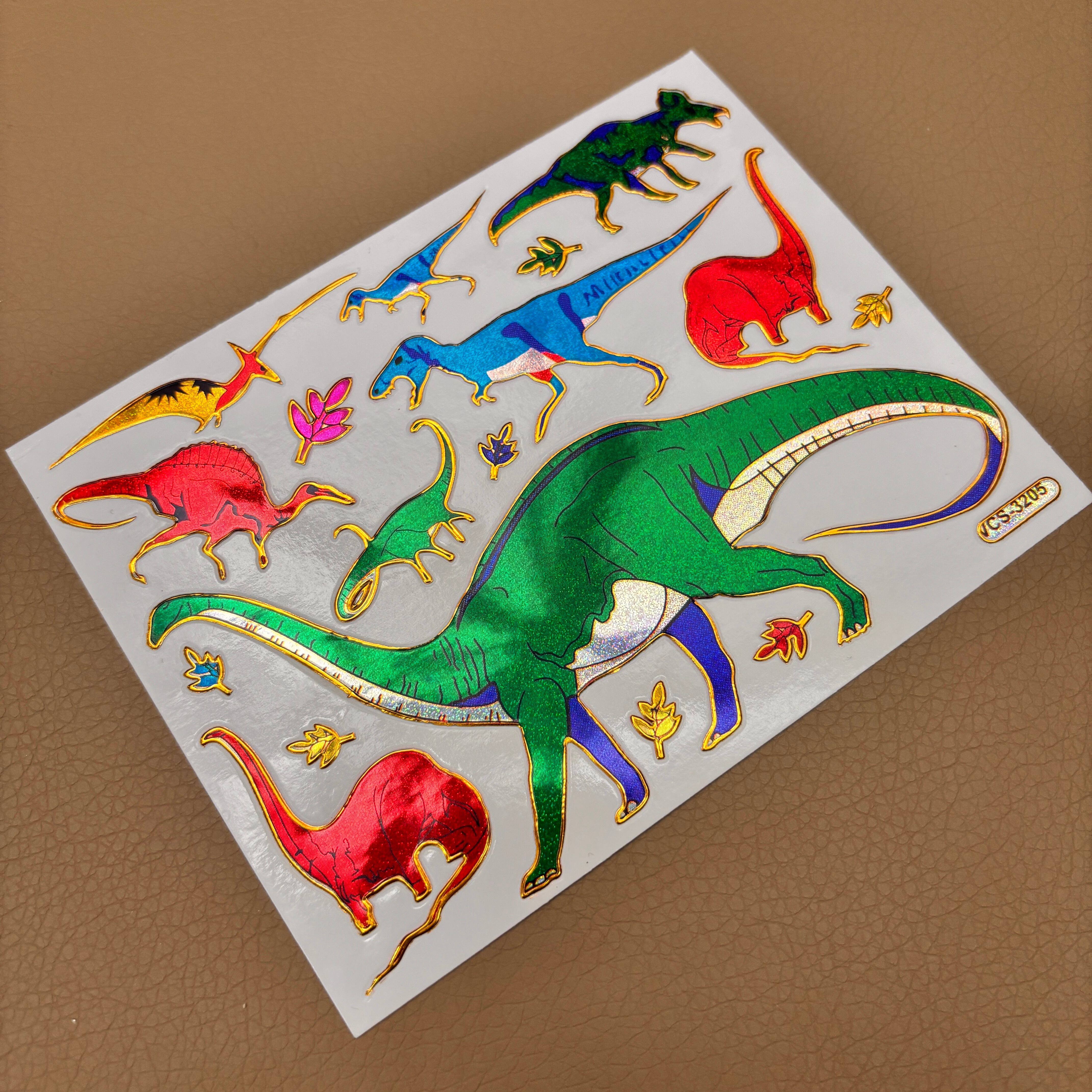 97 恐竜 レトロキラキラシール VCS-3205 VCS01