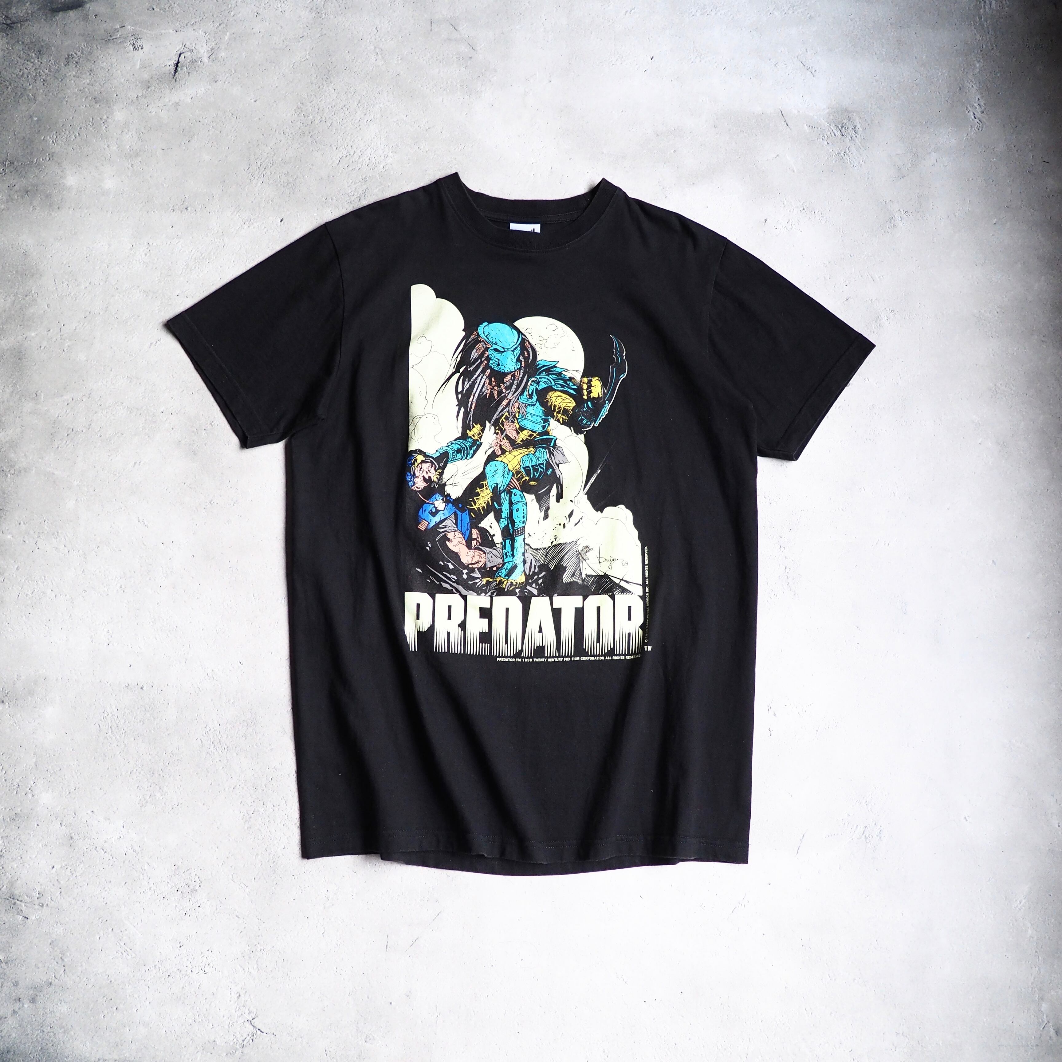 1999s " Special - PREDATOR " Movie printed vintage loose Tee