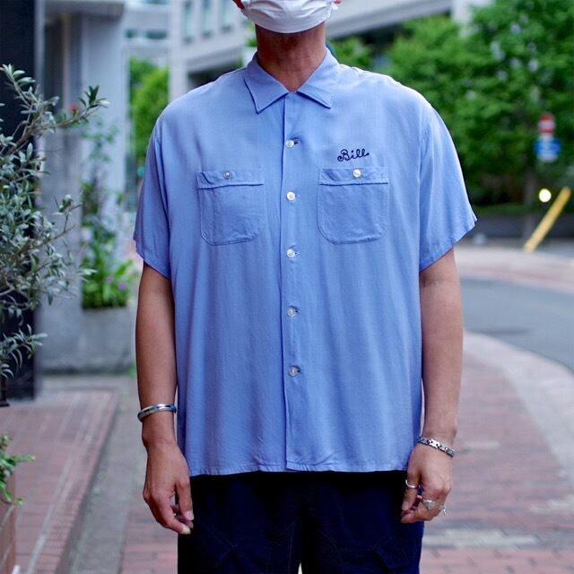 1960s OLYMPIAN Rayon Bowling Shirt / ヴィンテージ レーヨン