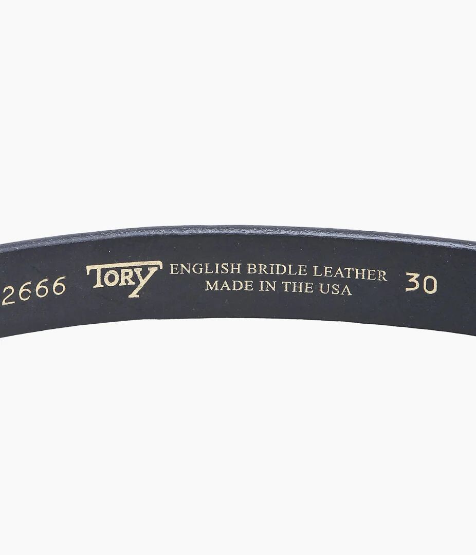 TORY LEATHER (トリーレザー) MINI HOOF PICK BELT'' (BLACK/BRASS