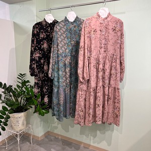 花柄シフォンワンピース【NT231013】