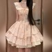 2色／レースカラーフレアフラワーワンピ ・78157
