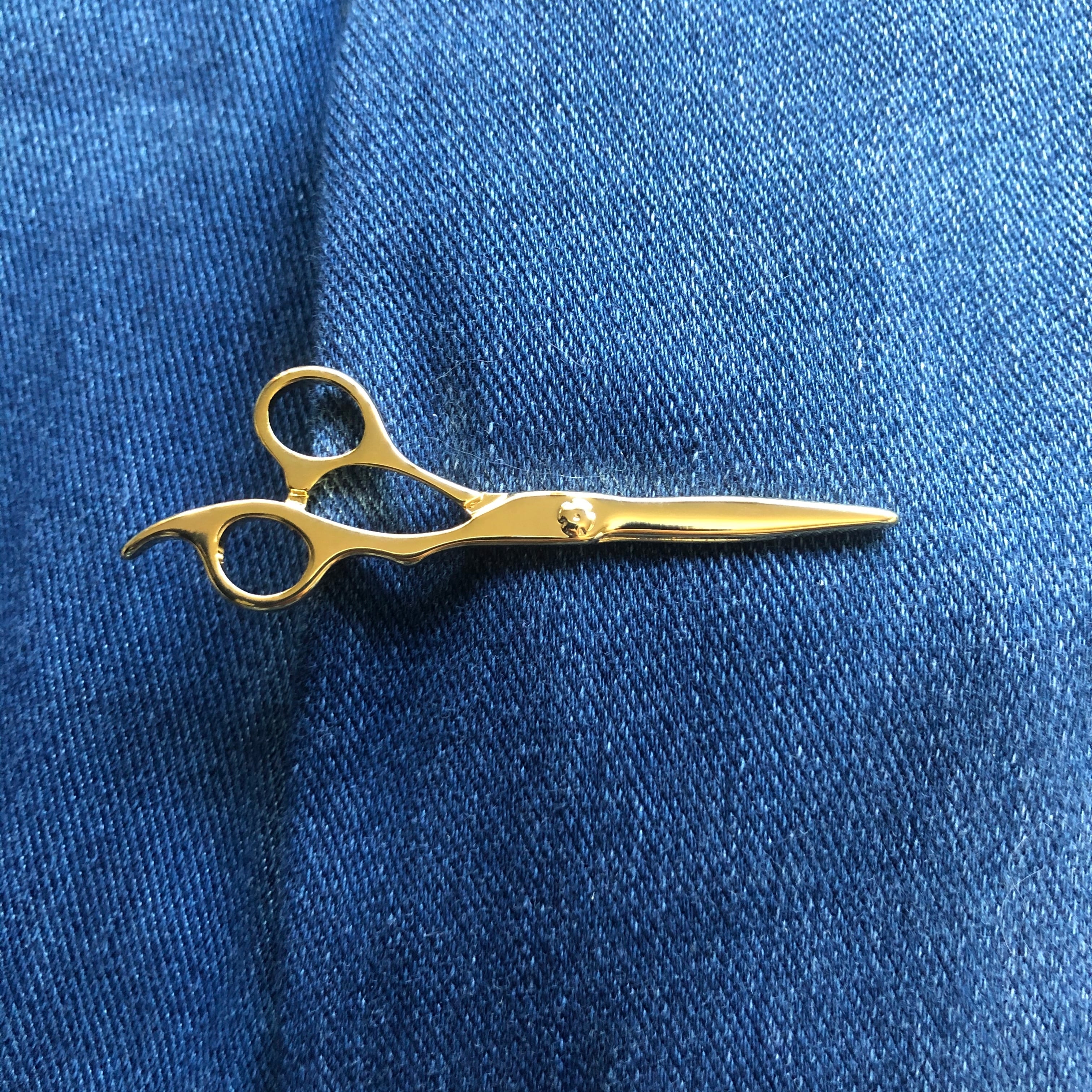 テディ⭐️美品   ネクタイピン 82A ネクタイピン はさみ ゴールド | 理容美容バーバー用品の通販