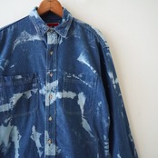 90s Marlboro tie dye denim shirt