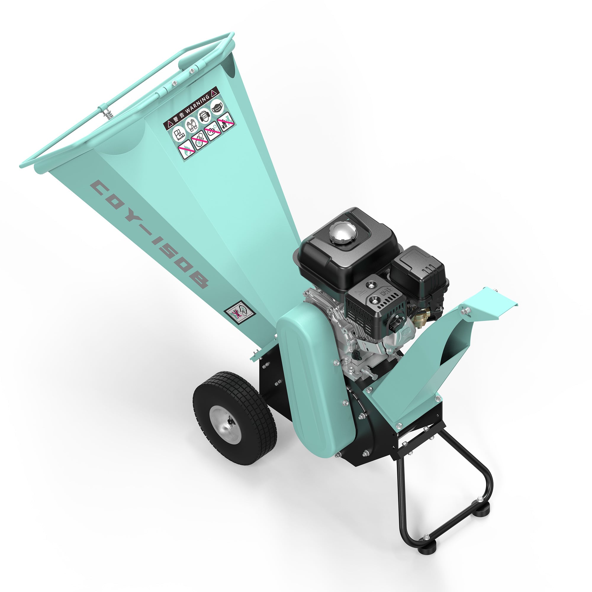 ウッドチッパー Kareyouエンジン粉砕機 木材最大110mm粉砕能力 COY150B