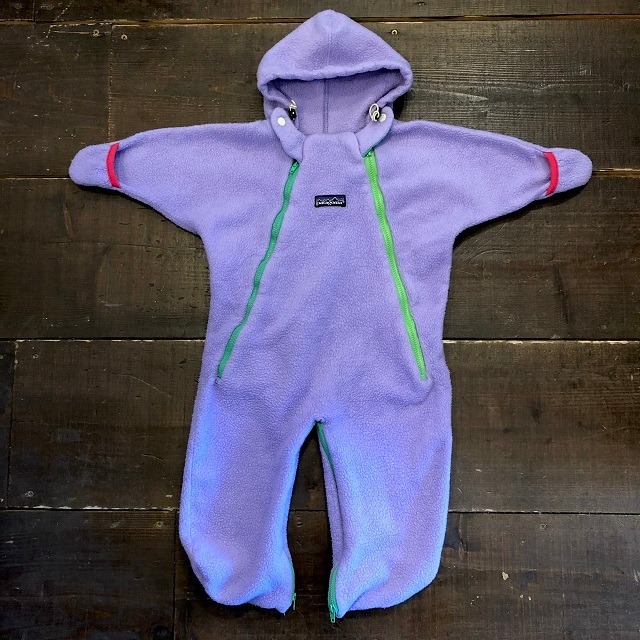 USED BABY PATAGONIA USA製 フリースロンパース 16-20LBS/7-9kg 