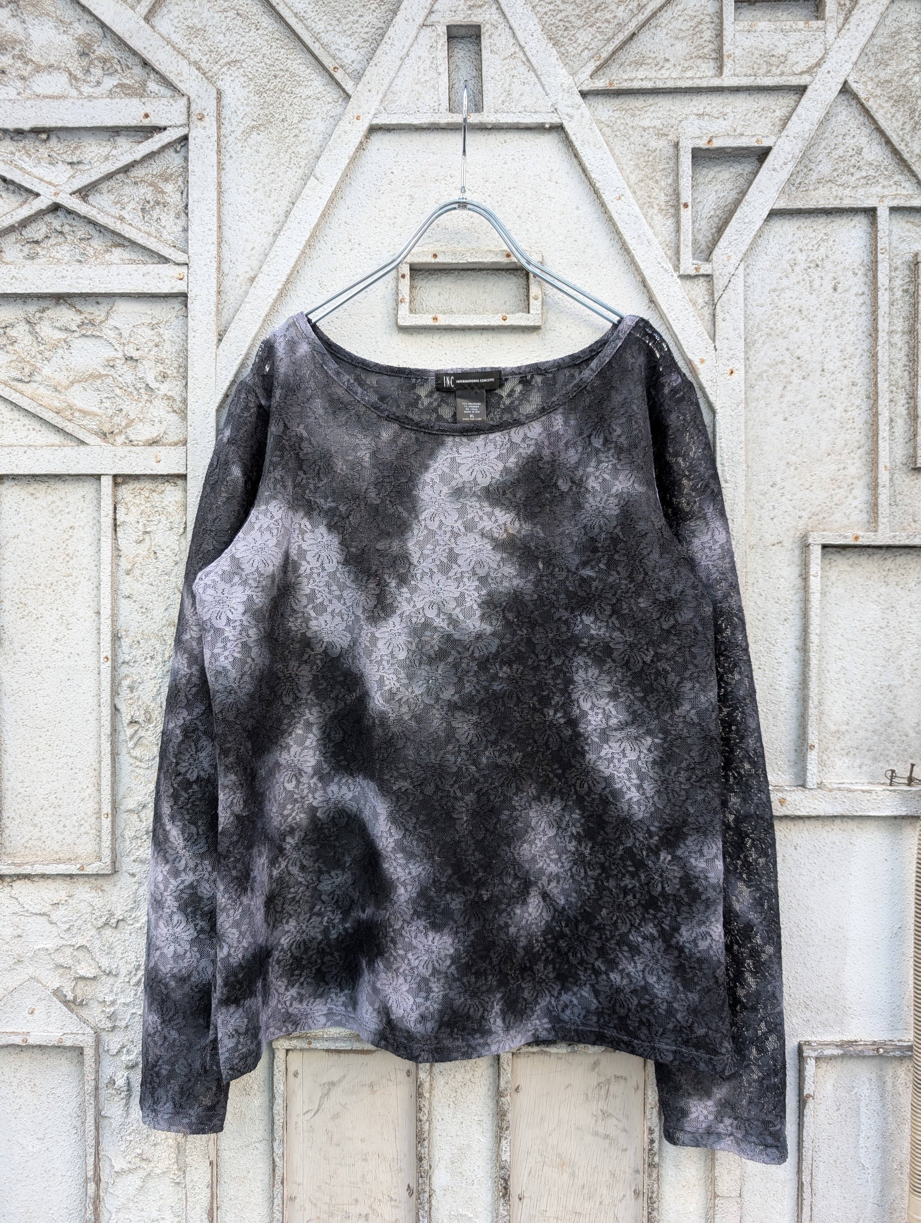 "FLOWER" lace L/S MADE IN USA