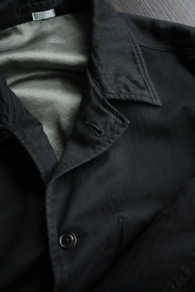 A.PRESSE / Vintage US NAVY N-4 Deck Jacket (Black)