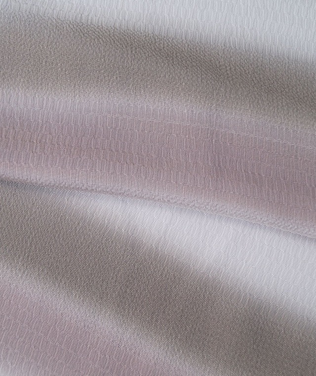 【帯揚げ】銀煤竹色×鴇浅葱色×鴇鼠色　うずら縮緬　三色横段暈し　帯揚げ　250903⑫