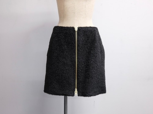 pelleq “ FORM DUAL ZIP SKIRT “ Black