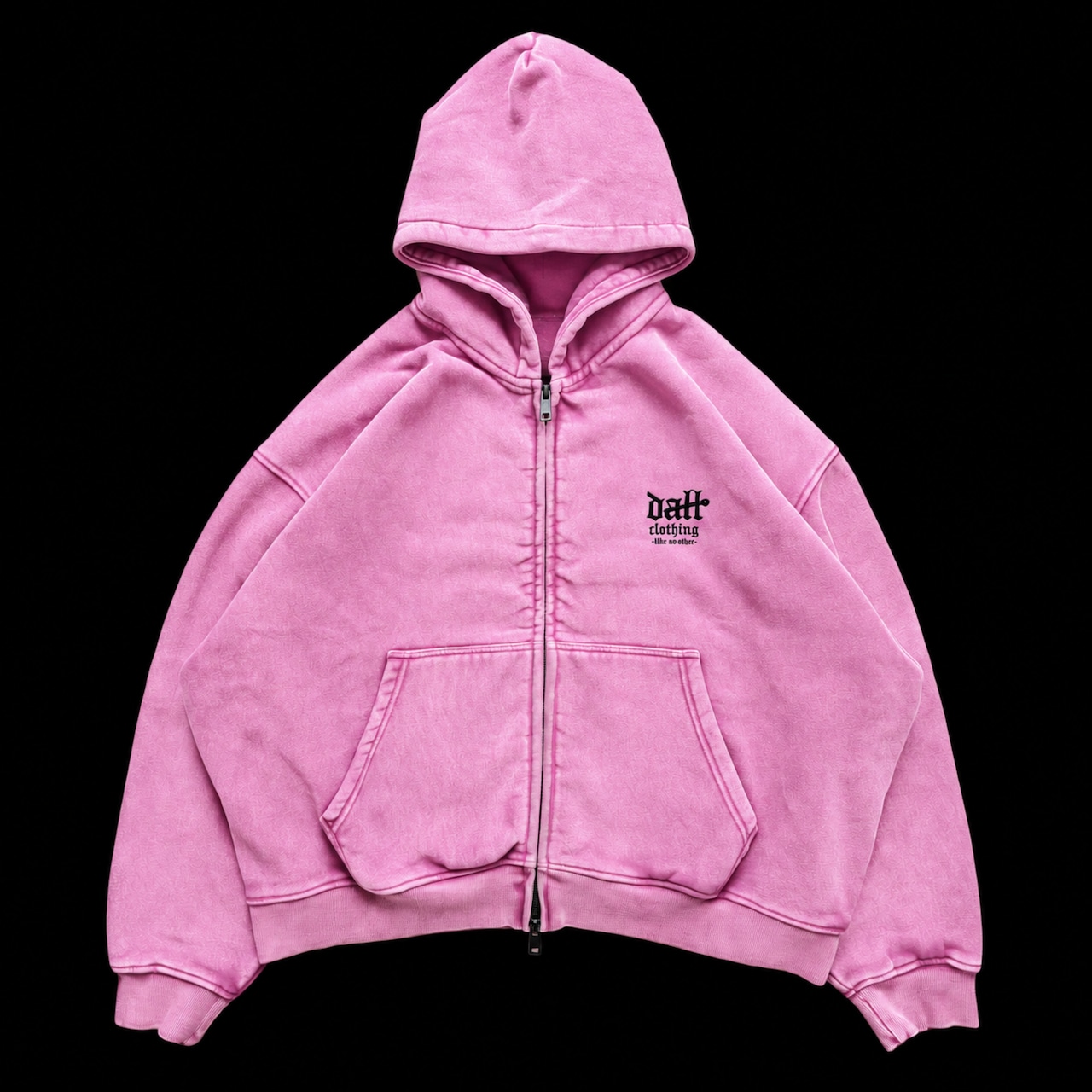 OG SMALL LOGO PIGMENT ZIP HOODIE