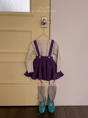 韓国子供服 / ÜEO / スクエアエンジェルTシャツ / 秋服 *S~JS*